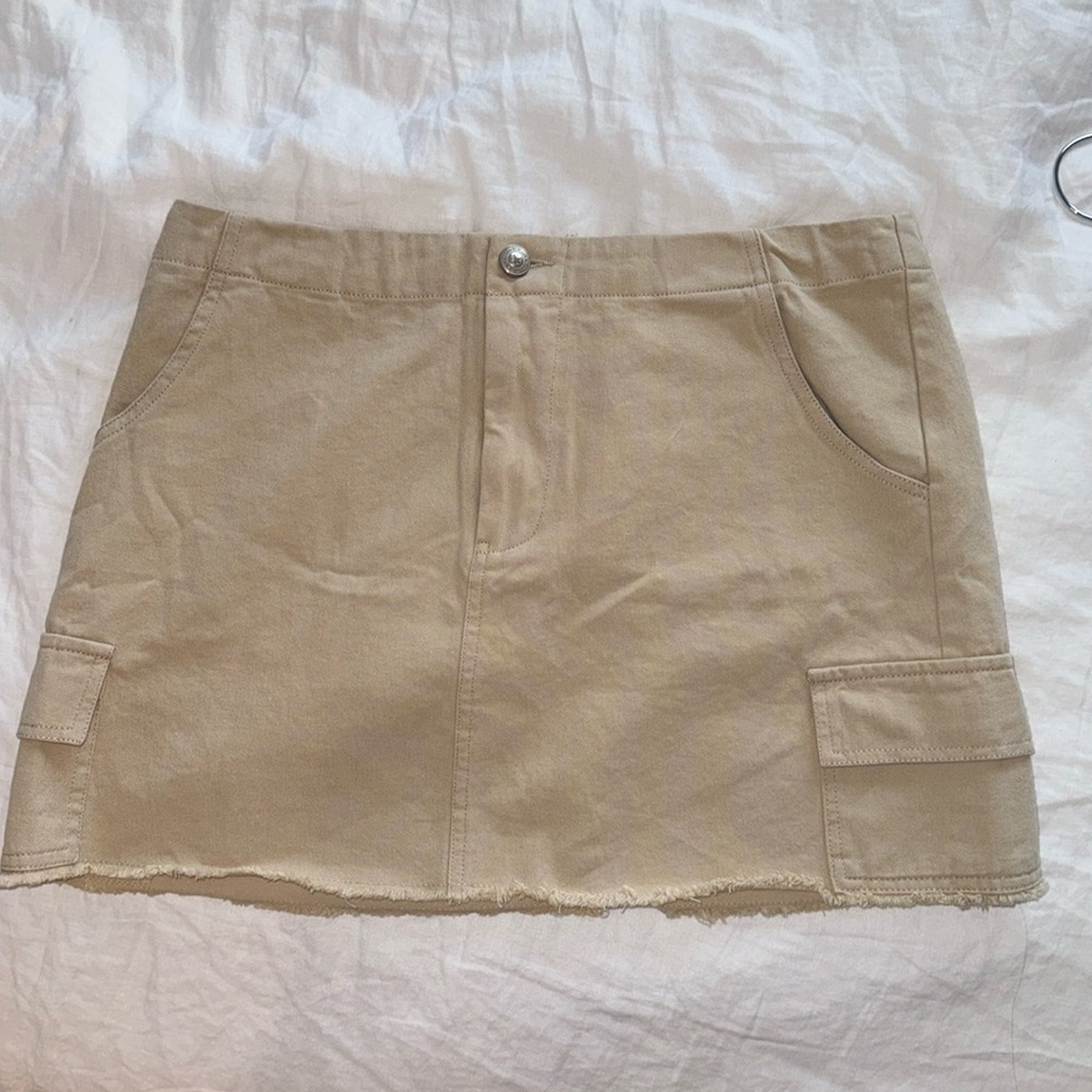 Princess Polly khaki mini skirt